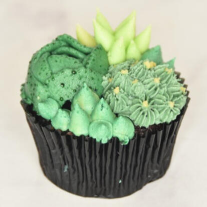 Succulent Cupcake Flower
