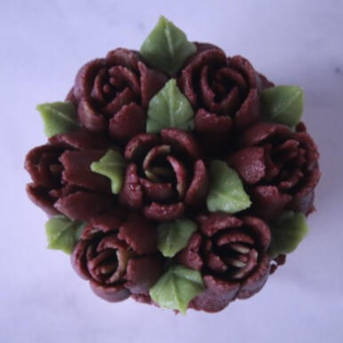 Purple Tulips Cupcake Flower